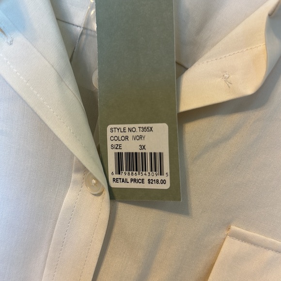 Go Silk Woman Ivory dress shirt - Picture 8 of 8
